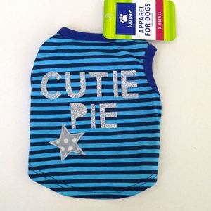 New X-Small Blue Dog Shirt